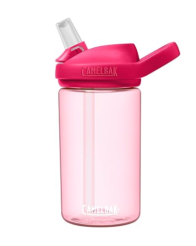 CamelBak eddy+ 14 oz Kids Water Bottle with Tritan Renew - Straw Top  Leak-Proof When Closed  Grapefruit